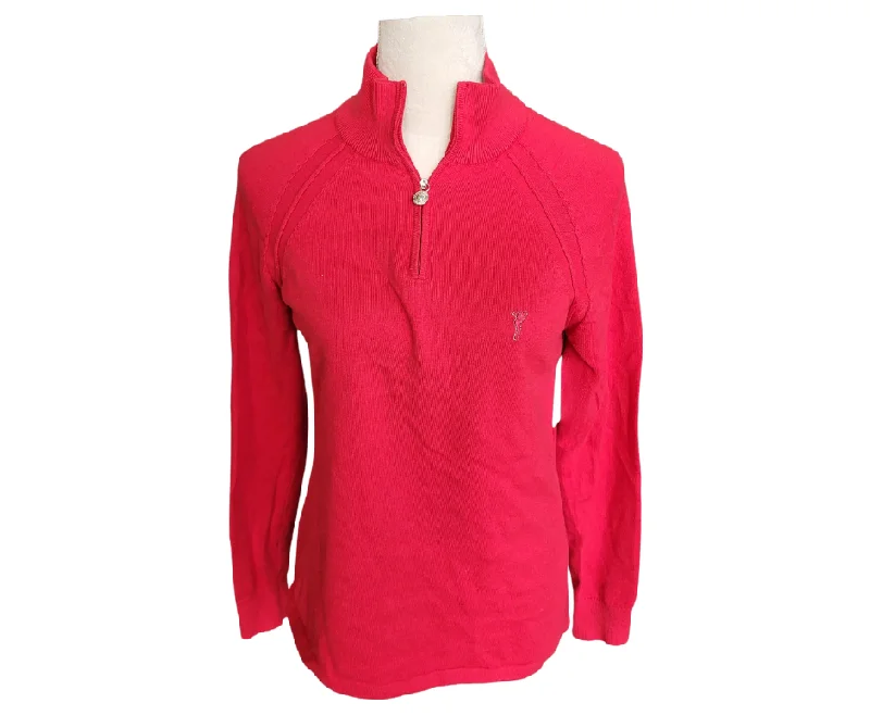 Value Deals Golfino Red Pullover Sweater Size 6 MSP$220