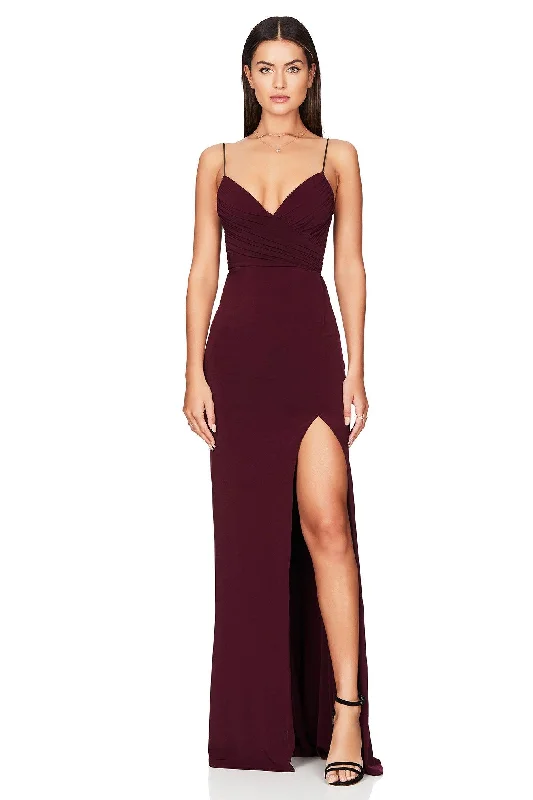 Super Bargain Nookie Venus Gown - Wine
