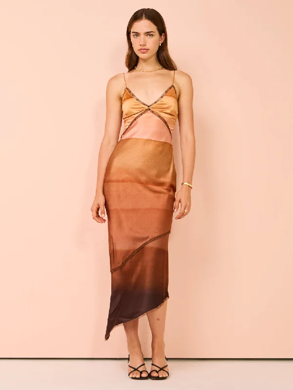 Epic Deals Sir The Martina V Neck Slip Dress in Ombre