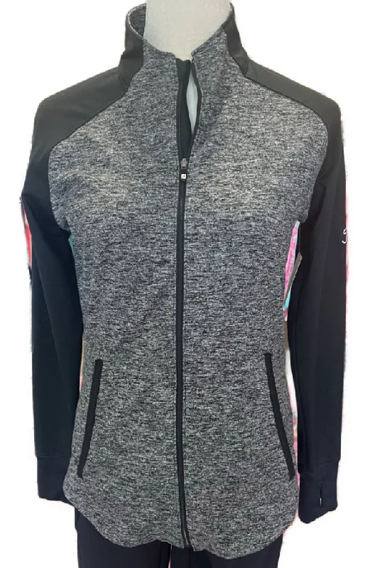Amazing Deals FootJoy Dark Grey Heathered Full-Zip Jacket Size S MSP$120