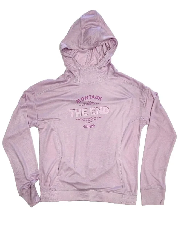Blowout Sale Youth Screen Printed Montauk The End Light Weight Hooded Pullover