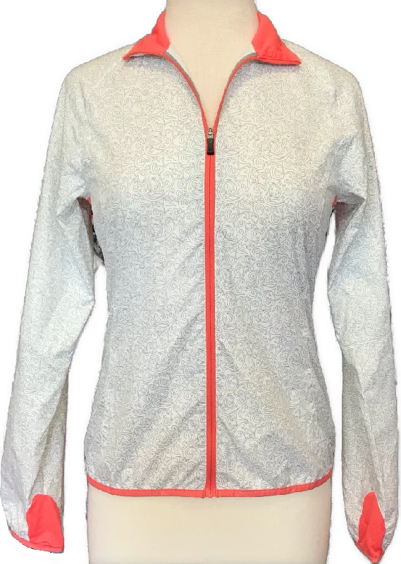 Major Savings REI Women's White & Gray Full-Zip Windbreaker Size XS