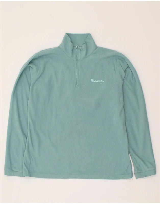 Quick Sale MOUNTAIN WAREHOUSE Womens Zip Neck Fleece Jumper UK 14 Large Blue