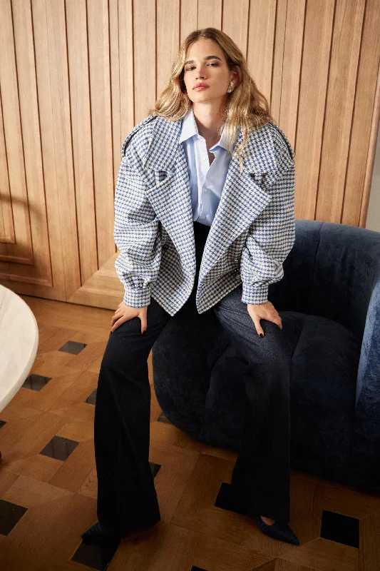 Deep Discounts Mondrian Wool Coat