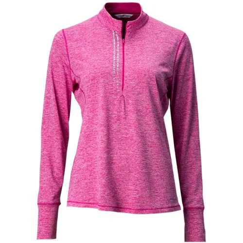 Low Prices New Annika by Cutter & Buck Frequency 1/2 Zip Pullover in Hot Pink MSP$95