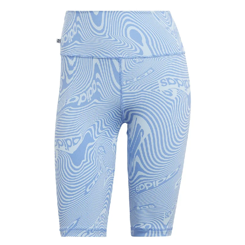 Instant Savings adidas - Women's Marble Print Bike Shorts (IC2267)