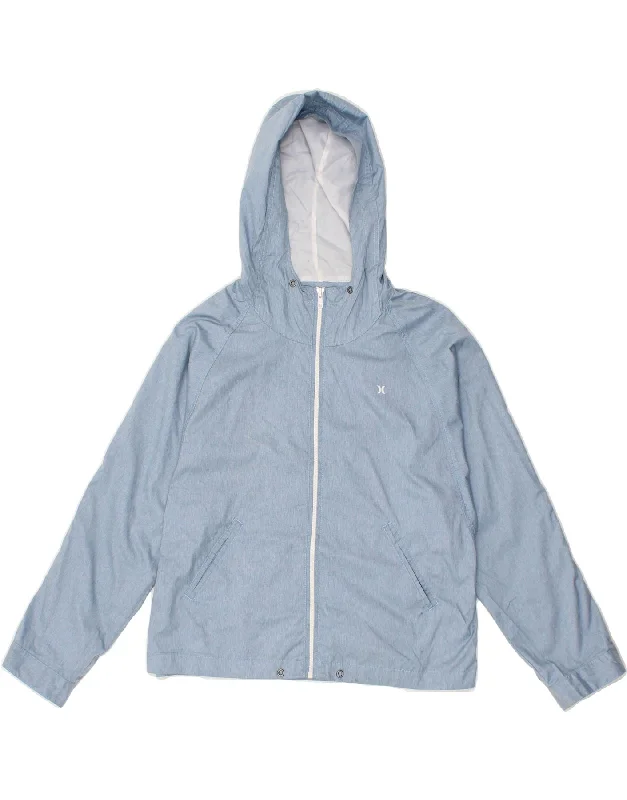 Price Meltdown HURLEY Womens Oversized Zip Hoodie Sweater UK 10 Small Blue Polyester Price Meltdown HURLEY Womens Oversized Zip Hoodie Sweater UK 10 Small Blue Polyester