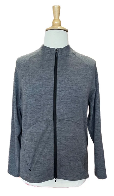 Super Sale Puma Dark Gray Heather Cloudspun Full-Zip Golf Jacket Size XL. MSP$85
