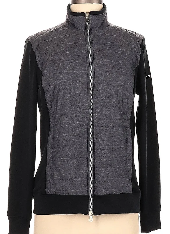 Flash Deals New Women's Fairway & Greene Gray & Black Augusta Golf Jacket w/ sleeve Logo Size M. MSP$198