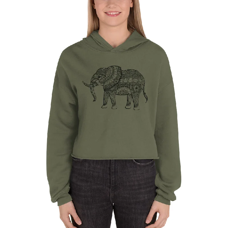 Instant Savings Majestic Elephant Design Hoodie A Bold Statement Piece