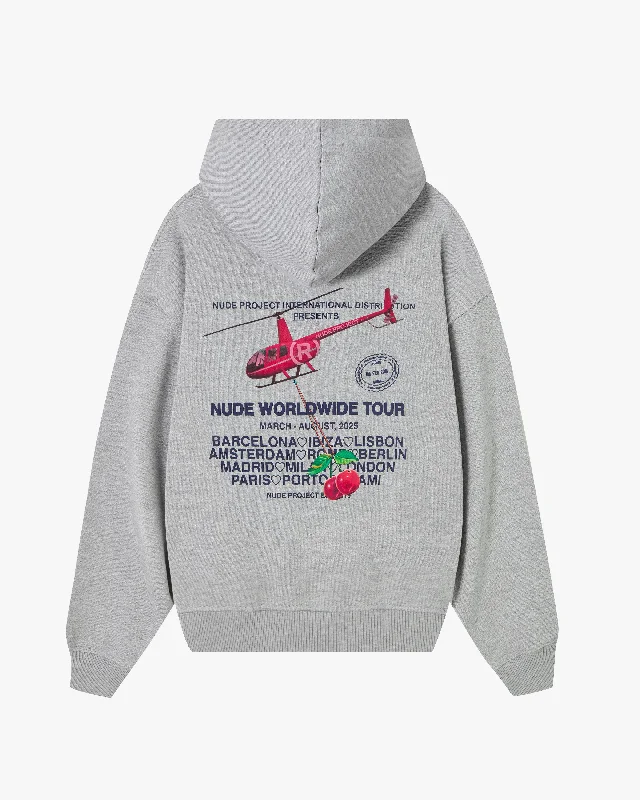 Today’s Deal NUDE TOUR HOODIE GREY MELANGE