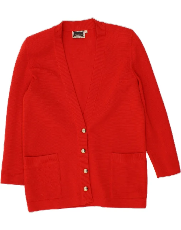 Exclusive Offers LUISA SPAGNOLI Womens Cardigan Sweater UK 14 Medium Red Wool