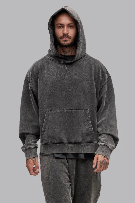 Overstock V_LYFE420 BOXY HOODIE - Gray Vintage