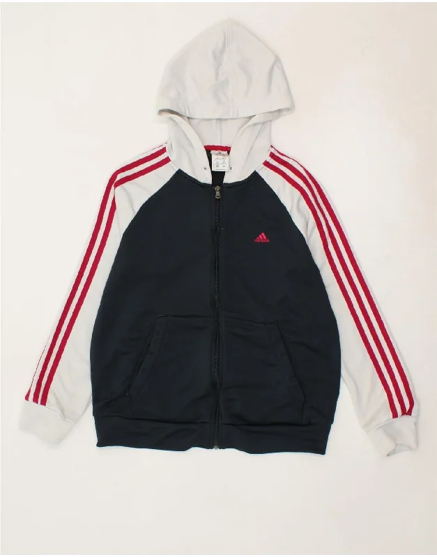 Discount Days ADIDAS Womens Climalite Zip Hoodie Sweater UK 12/14 Medium Black
