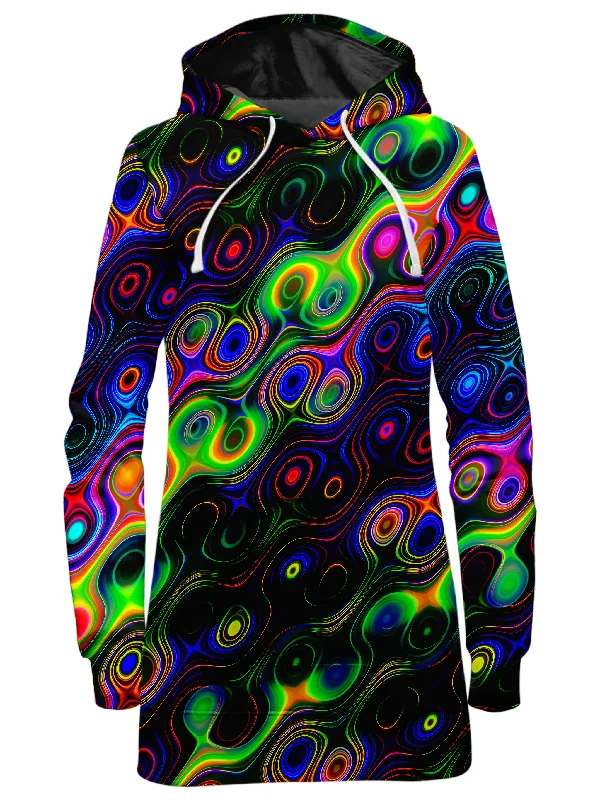 Exclusive Deal Glow With The Flow Hoodie Dress