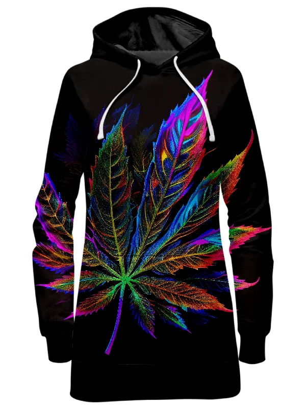 Members Only Blacklight Weed Hoodie Dress