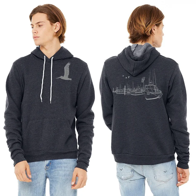 Unmissable Offer Salty Port Ultra Soft Pull Over Hoodie - Unisex Heather Navy