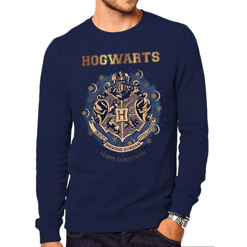 Don't Wait Gold Shimmer Christmas At Hogwarts Crewneck Sweatshirt Harry Potter Adult