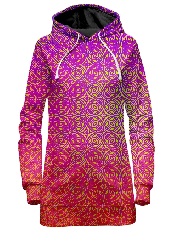 Act Fast Psy Mosik Starburst Hoodie Dress