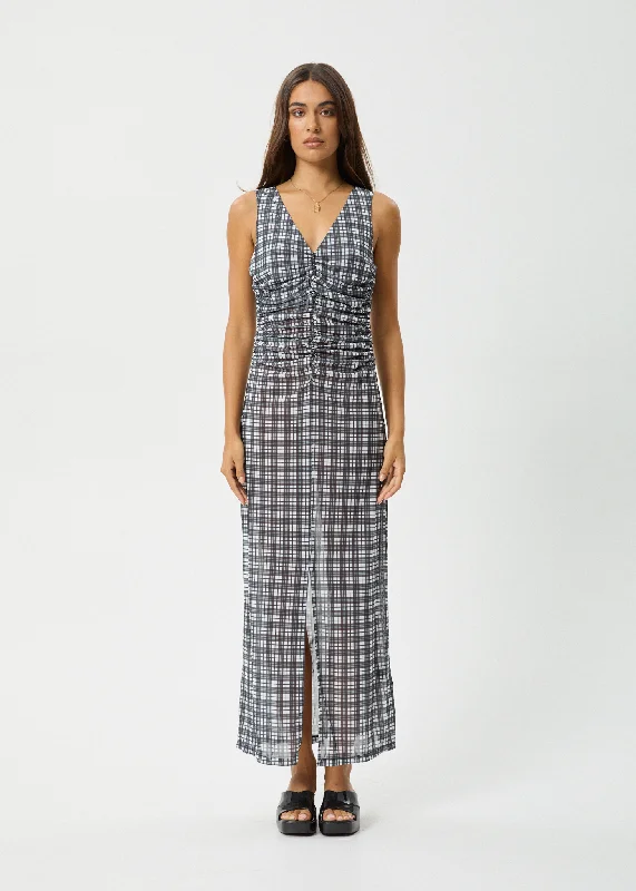 Must-Have Deals AFENDS Womens Asher - Sheer Maxi Dress - Black