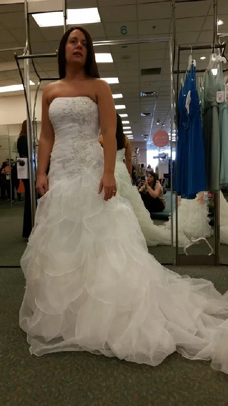 Big Discounts David's Bridal Organza Fit and Flare