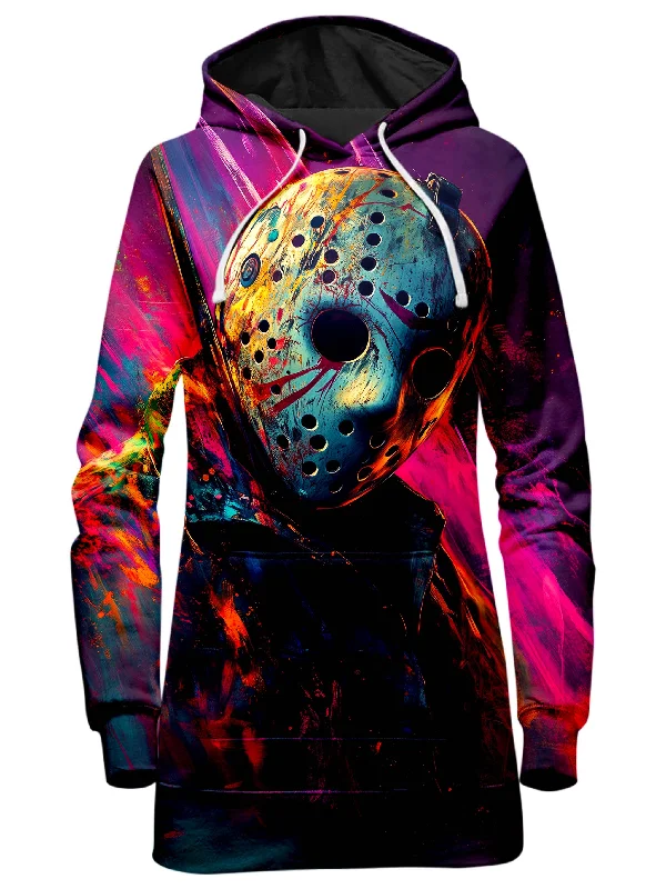 Massive Deals Neon Nightmare Hoodie Dress