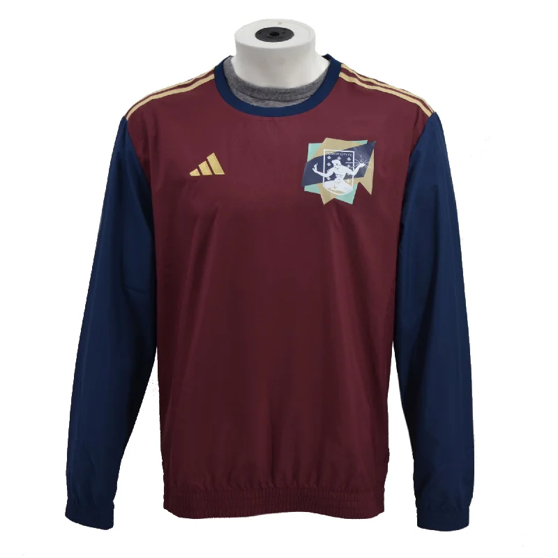 Special Price DCFC adidas Windbreaker Pullover- Maroon/Navy