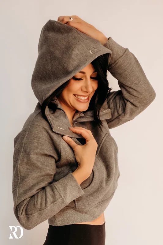 Final Clearance CHARCOAL LEVEL UP HOODIE | RD ESSENTIALS