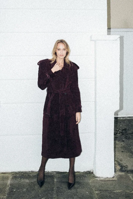 Fantastic Offers Sloane Suede Trench Coat