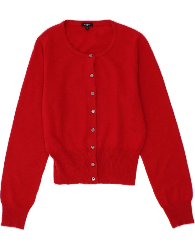 Exclusive Online Offer HOBBS Womens Crop Cardigan Sweater UK 14 Medium  Red Cashmere