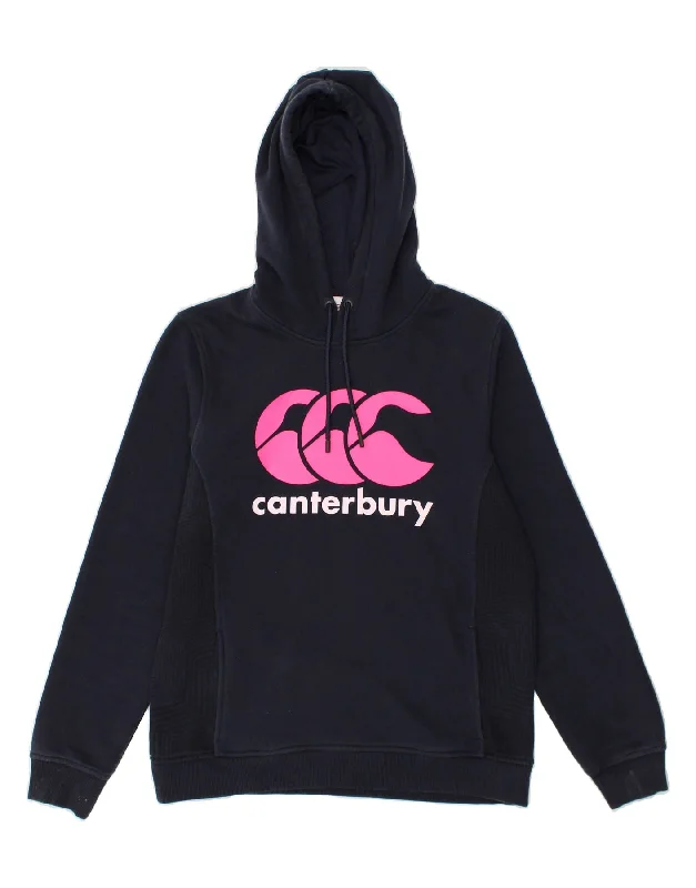 Sneak Peek Sale CANTERBURY Womens Graphic Hoodie Jumper UK 14 Large Navy Blue Colourblock Sneak Peek Sale CANTERBURY Womens Graphic Hoodie Jumper UK 14 Large Navy Blue Colourblock