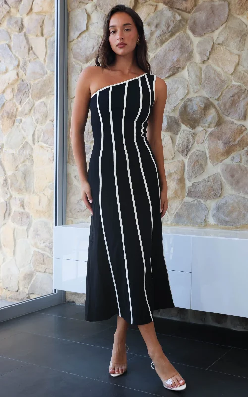 Online Only Finlee Maxi Dress - Black White