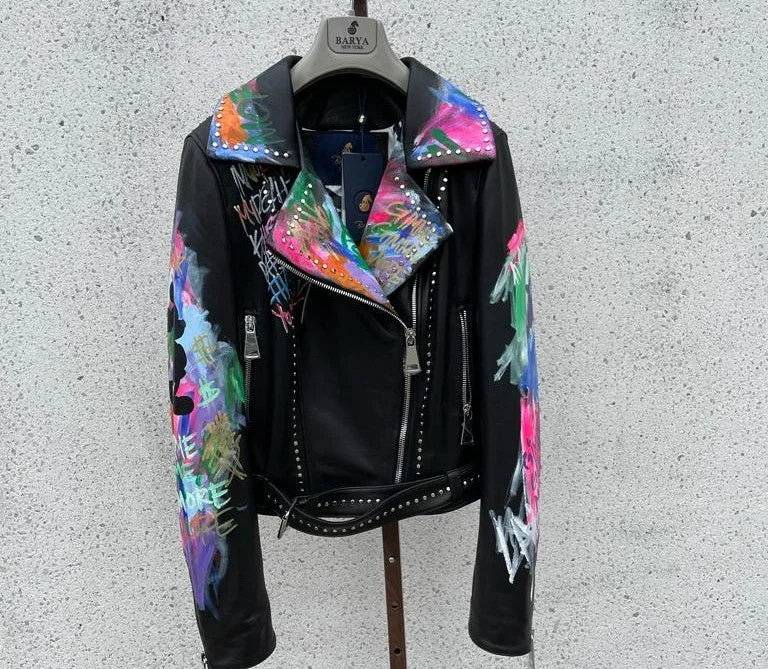 Special Price Hand Painted Woman's Motorcycle Mickey Mouse