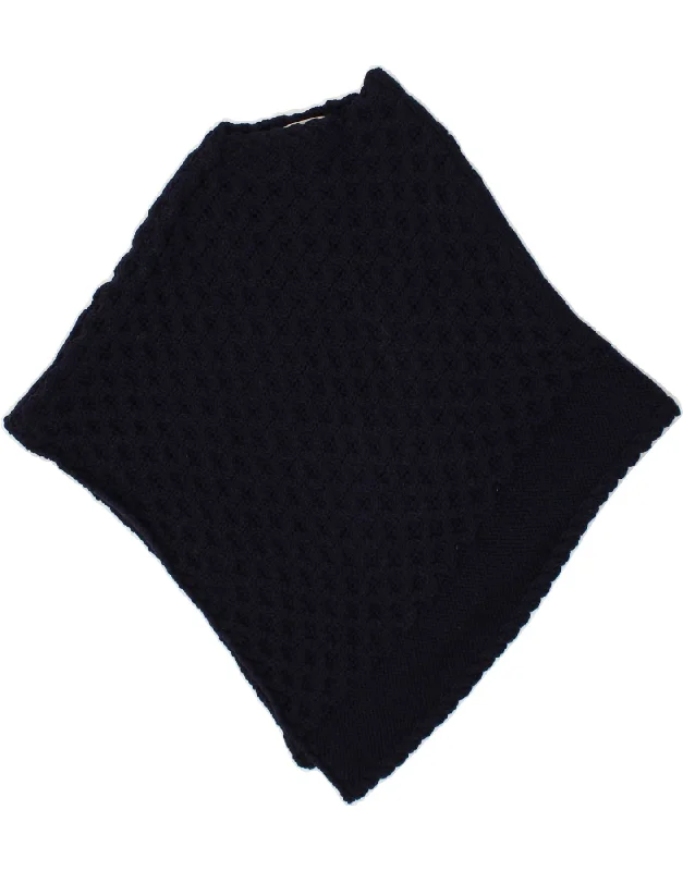 Closeout Sale BLARNEY WOOLEN MILLS Womens Poncho Jumper One Size Navy Blue