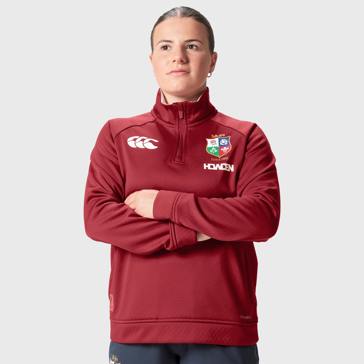 Great Bargains Canterbury British & Irish Lions Women's 1/4 Zip Fleece Red