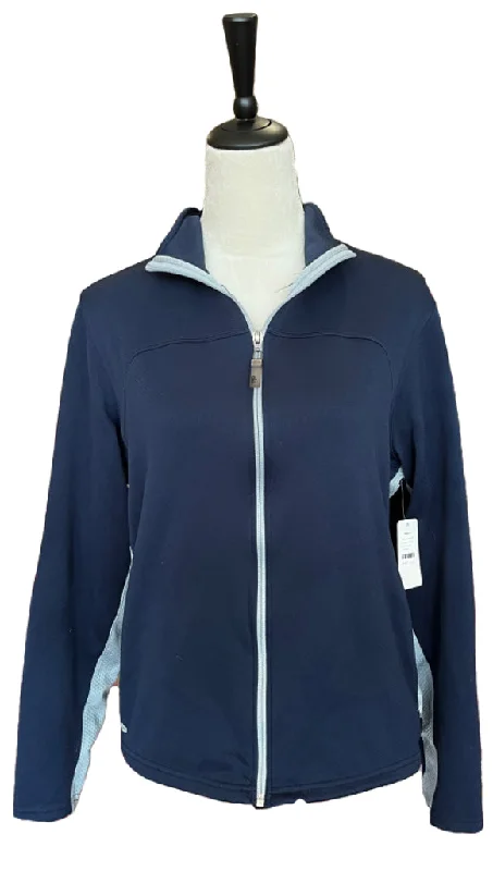 Seasonal Sale Alo CoolFit Navy Full Zip Jacket Size S