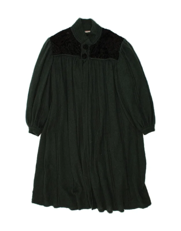 Fantastic Deals ALTA MODA Womens Longline Cardigan Sweater IT 48 XL Green Colourblock