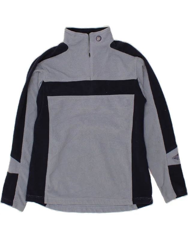 Mega Sale COLUMBIA Womens Omni-Tech Fleece Jumper UK 14 Medium Blue Colourblock