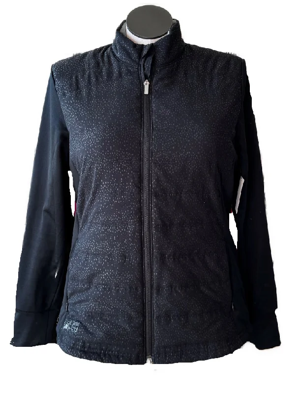Closeout Adidas Golf Women's Black Speckled Full Zip Puffer Jacket Size XL MSP$168