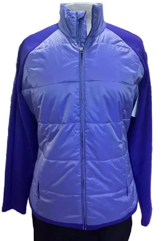 Mega Sale Adidas Women's Purple Full- Zip Hybrid Jacket Size M  MSP$120