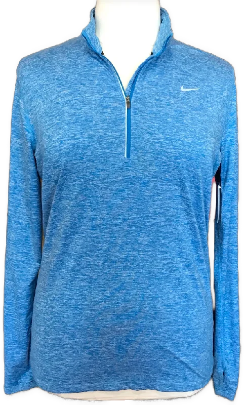 Deal Zone Nike Running Dri-Fit Light Blue Heather Pullover Size XL