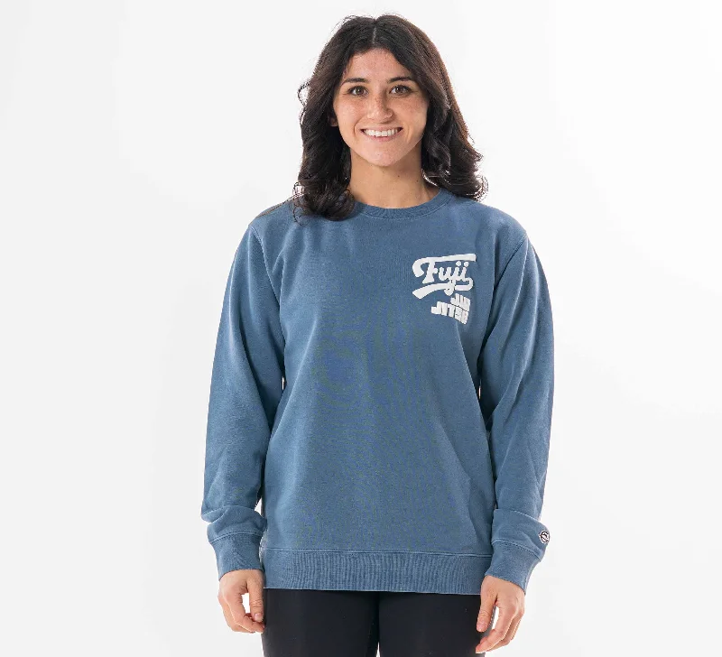 Shop and Save Womens Signature Crewneck Blue