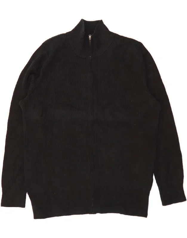 Limited Time Offer EDDIE BAUER Womens Cardigan Sweater UK 20 2XL Black Cotton