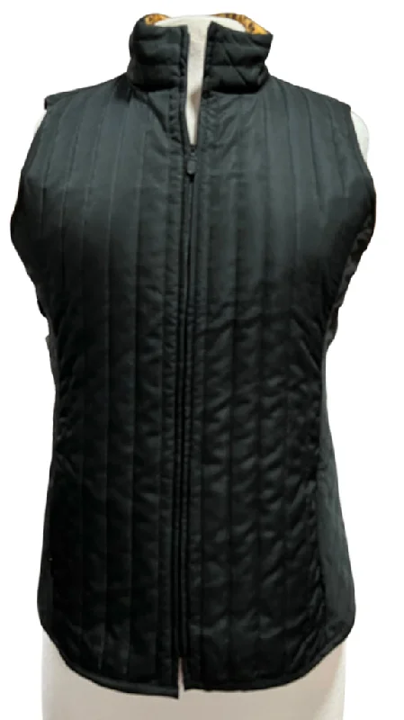Unmissable Offer EP Pro Black Quilted Full-Zip Vest. Size M. MSP$124