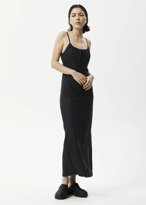 Online Only AFENDS Womens Dallas - Maxi Dress - Black