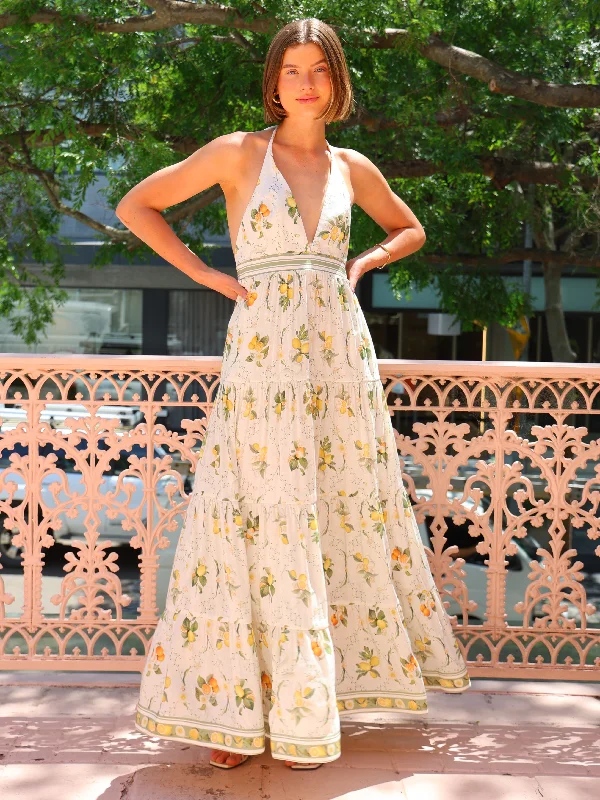 Final Markdown Aqua Blu Jacinta Maxi Dress in Multi