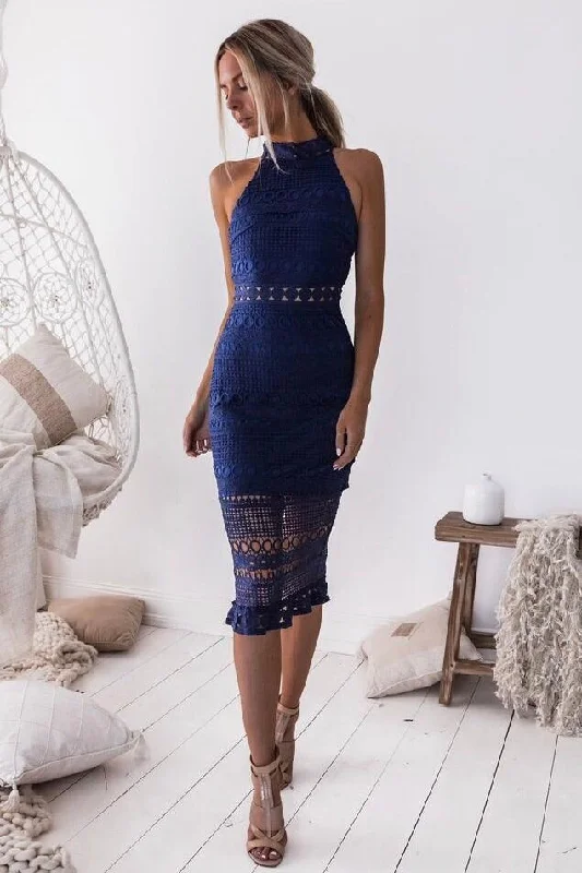 Closeout Rivers Midi Dress - Navy