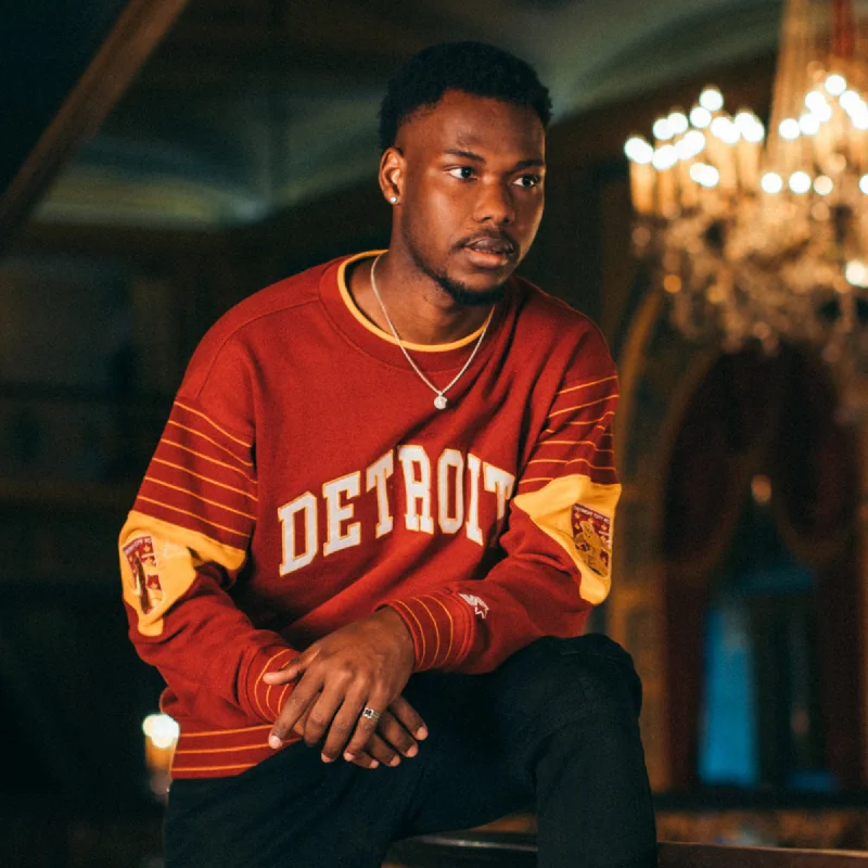 Hurry In DCFC Vintage Crewneck Mens Sweatshirt- Maroon