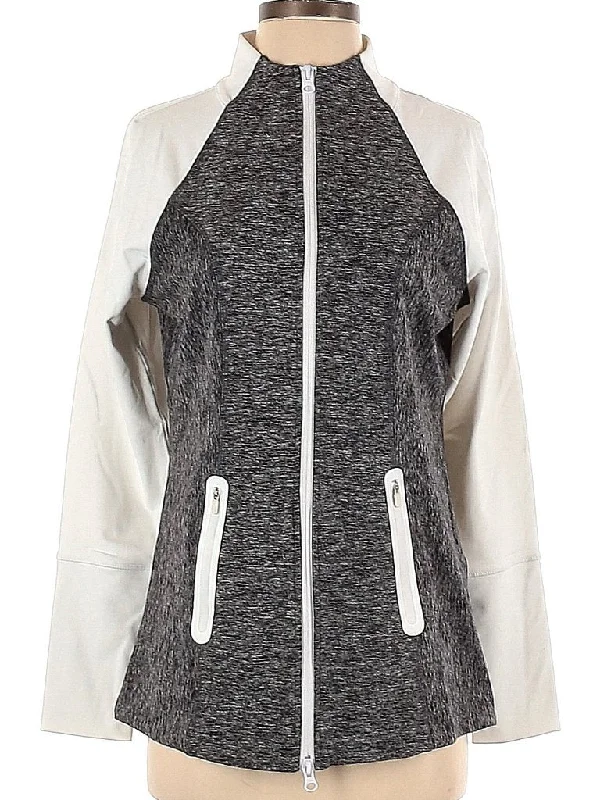 Hurry In Jofit Women's Gray & White Heathered Full-zip Golf Jacket Size S MSP$105