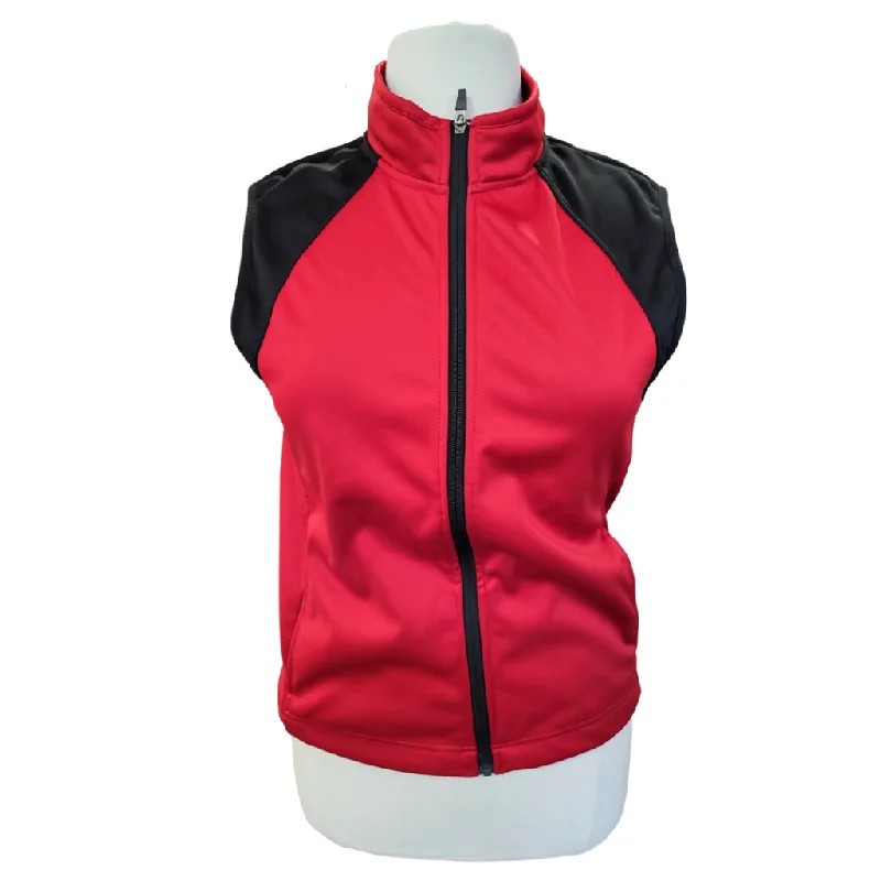 Year-End Sale Women's Sun Mountain Red & Black Full-Zip Golf Vest Size L. MSP$115